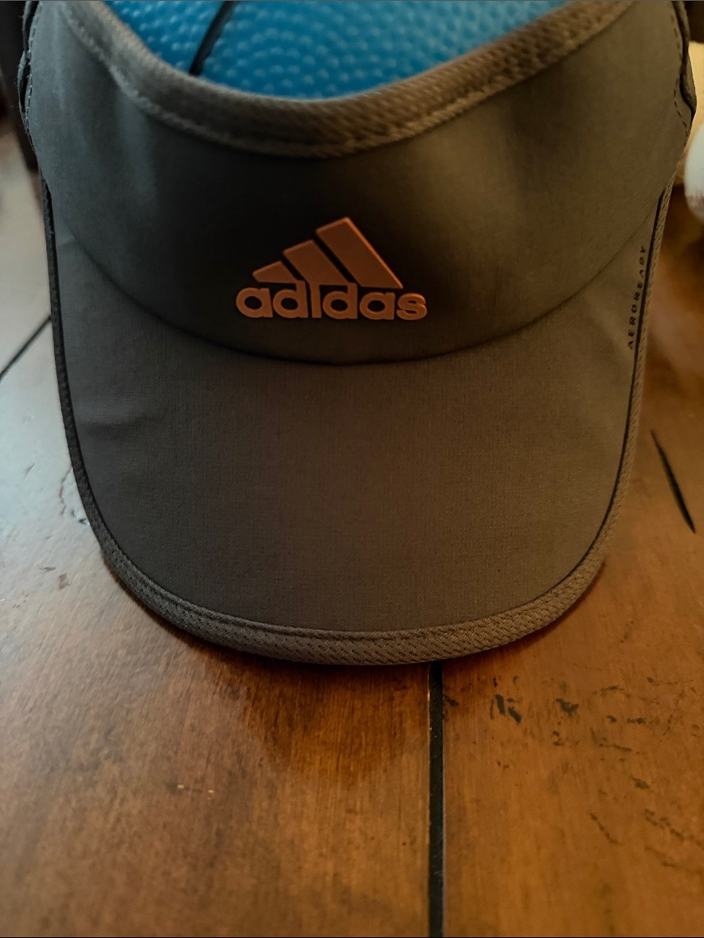 adidas Women's Black Visor Cap with Orange Logo